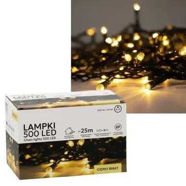 Extralink LED girlianda, 500 LED, 28 m, šiltai balta