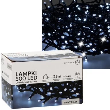 Extralink | LED žibintai | 500 l šalto vandens šildytuvas, ilgis 3 + 25 m, skirtas naudoti viduje/lauke