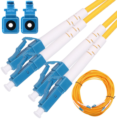 Extralink LC/UPC-LC/UPC | Jednomodowy, Duplex, G652D, 3mm, 0,5m