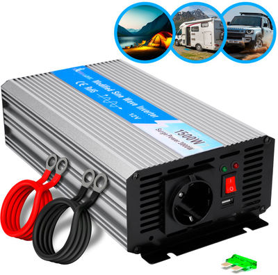 Extralink OPIM-1500W | Įtampos keitiklis | automobilinis 12 V, 1500 W modifikuotas sinusas