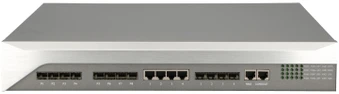Maršrutizatorius EXTRALINK Predator v2 EPON OLT 1U 19 colių 8x gigabit PON jungtys 4x 10G SFP+ uplink jungtys 4x 1G jungtys