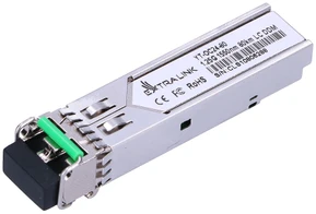 Šakotuvas „Extralink SFP 1.25G“ | Modulis SFP | 1,25 Gbps, LC/UPC, 1550 nm, 80 km, vienmodis, DOM