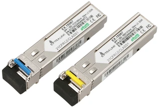 Šakotuvas EXTRALINK SFP 1.25G WDM 1310/1550nm SM 20km LC DOM pora, skirta HP/Aruba