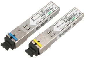 Šakotuvas „Extralink SFP 1.25G“ | Modulis SFP WDM | 1,25 Gbps, 1310/1550 nm, vienmodis, 20 km, SC, DOM, para