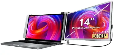 Monitorius „Extralink Smart Life S14 14“ | Nešiojamieji nešiojamųjų kompiuterių monitoriai | 2 monitoriai, IPS, 1920 x 1200
