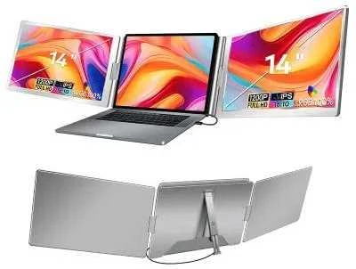 Extralink Smart Life S688 14" | Nešiojami nešiojamojo kompiuterio monitoriai | 2 monitoriai, IPS, 1920x1200