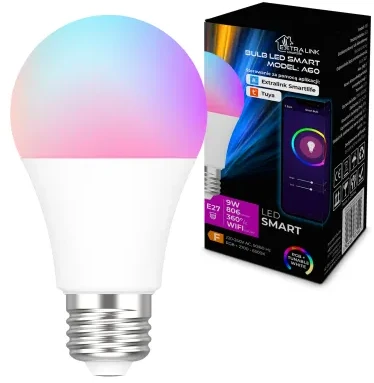 „Extralink Smartlife“ | LED lemputė | E27 A60 2700–6500K „WiFi“ 220–240 V, „Tuya“