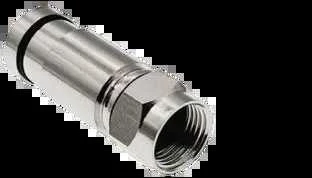 F-jungtis RG6 metalinė su sriegiu