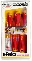 Izoliuotų atsuktuvų rinkinys Ergonic VDE + testeris Felo 41396398 - 6 vnt
