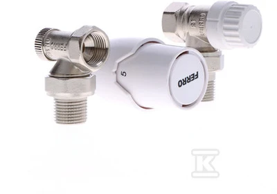 Ferro ZTM21 TERMOSTATŲ PAKETAS GT20 1/2 ANGLED FERRO // GZPAKIET-GT20-KT-1/2-FERRO