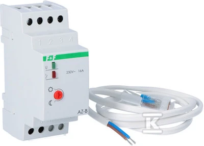 F&F Saulėlydžio mašina 16A 230V 2-1000lx DIN AZ-B