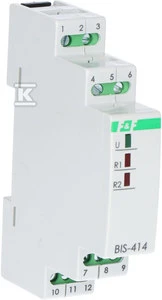F&F BIS-414-PRZEK.BISTAB230V~,2X10A,TH35