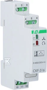 F&F Fazių gedimas ir asimetrijos sekos relė 10A 1P 4sek 55V CKF-316