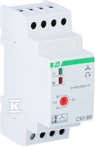 F&F Fazių gedimas ir asimetrijos sekos relė 10A 1P 4sek 40-80V CKF-BR