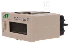 F&F Darbo laiko matuoklis 4-30V DC 6 skaitmeninis simbolių masyvas 48x24mm (CLG- 13T 24)