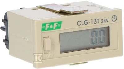F&F Darbo laiko matuoklis 4-30V DC 6 skaitmeninis simbolių masyvas 48x24mm (CLG- 13T 24)