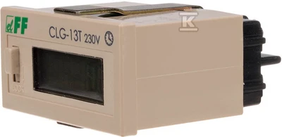 F&F Darbo laiko matuoklis 110-240V AC / DC 6 simbolių skaitmeninė matrica 48x24mm (CLG- 13T)
