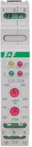 F&F Įtampos valdymo relė 1 fazė 1P 16A 150-210V/230-260V AC CP-709