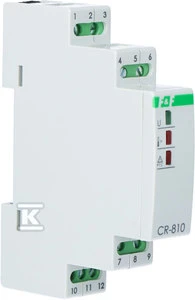 F&F Atsparumo temperatūros valdymo relė 1 NO 24V AC/DC 230V AC CR-810