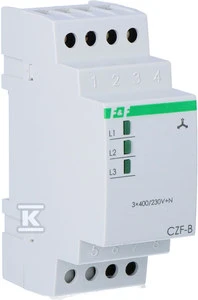 F&F Fazės praradimo ir disbalanso relė 10A 1NO 4sek 55V CZF-B