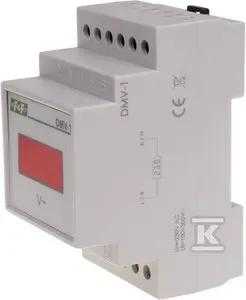 F&F 1fazės skaitmeninis modulinis voltmetras 100-300V, AC tikslumas 1% (DMV-1)