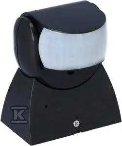 F&F Judesio jutiklis R-04B PIR, juoda IP65 DR-04 B