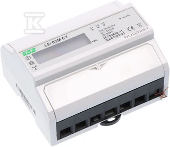 F&F Trifazis elektros skaitiklis su programuojama transmisija RS-485 MODBUS LCD 1 klasė LE-03M-CT