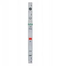 FF Lampka modułowa 1-fazowa raudona 110V AC 1/2 modułu LK-701R-110