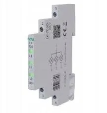 FF Lampka modułowa 3-fazowa žalia LED Slim 1/2 modułu 230V LK-703G