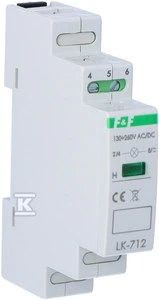 F&F LK-712 G 130÷260V-1×LED ZIEL,TH35,1-FA