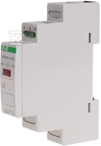 F&F LK-712 R 10÷30V-1×LED CZERW,TH35,1-FAZ