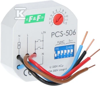 F&F Daugiafunkcinė laiko relė 230V 10A (PCS-506)