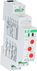 F&F PCS-516UNI laiko keitiklis 12-264VAC/DC, 10A, TH35