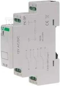 F&F PK-3P-EL-MAG RELĖ 12V AC/DC, 3X8A