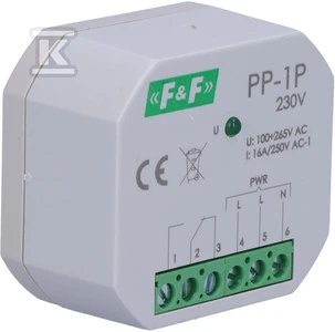F&F Elektromagnetinė relė 1P 16A P/T - PP-1P 230V