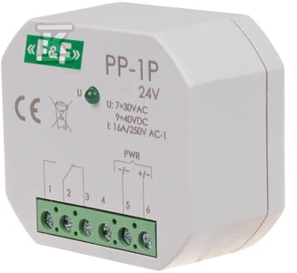 F&F Elektromagnetinė relė 1P 16A P/T - PP-1P 24V