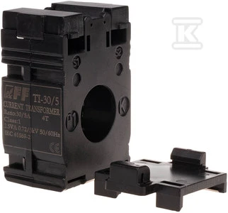 F&F srovės pavara 1VA kl.0.5 kabelių ir bėgių fi22 + 30 / 25 / 20x10mm TI-30-5