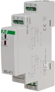 F&F Bistabili relė 1P 16A 230V kintamoji srovė su įsijungimo atmintimi 160A/20ms BIS-411M-LED