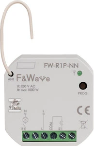 F&F radijo viena daugiafunkcė relė, skirta montuoti be nulinio laido F&Wave FW-R1P-NN