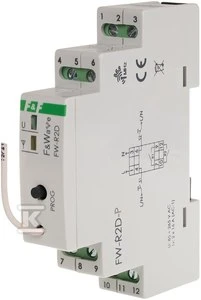 F&F dviejų standžių radijo relės - montavimas DIN 85-265V AC / DC daugiafunkcis F & ampWave FW-R2D-P