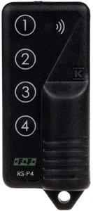 F&F Keturių mygtukų nuotolinio valdymo pultas 12V A23 868MHz 30m juodas RS-P4