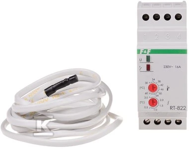 F&F temperatūros reguliatorius 230V 16A 30-60st RT-822