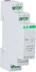 F&F apšvietimo reguliatorius SCO-811 be atminties 230V AC 350W pilka SCO-811