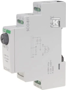 F&F apšvietimo reguliatorius SCO-811 be atminties 230V AC 350W pilka SCO-811