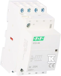 F&F modulinis kontaktorius 25A 4R 230V AC (ST25-04)