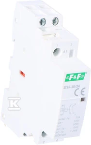 F&F modulinis kontaktorius 25A 2NO 24V AC (ST25-20/24)