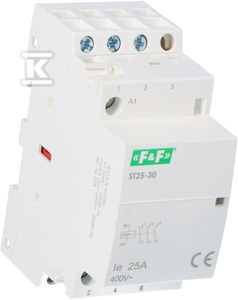F&F Modulinis kontaktorius 25A 3NO 0R 230V AC (ST25-30)