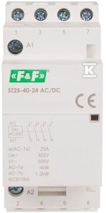 F&F Modulinis geležinkelio montavimas 4xZ 25A 24V DC ST25- 40- 24V- ACDC