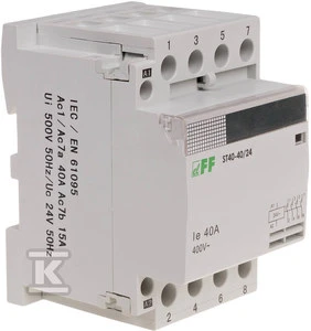 F&F Modulis Slat 40A 4Z 0R 24V AC (ST40-40 / 24)