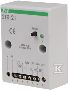 F&F ritininis aklas valdiklis 230V 50-60Hz baltas varžtas STR- 21